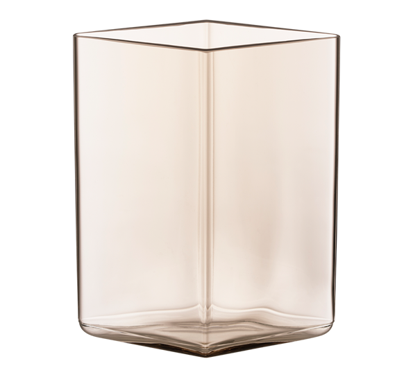 Ruutu vase 14 cm linen fra Iittala