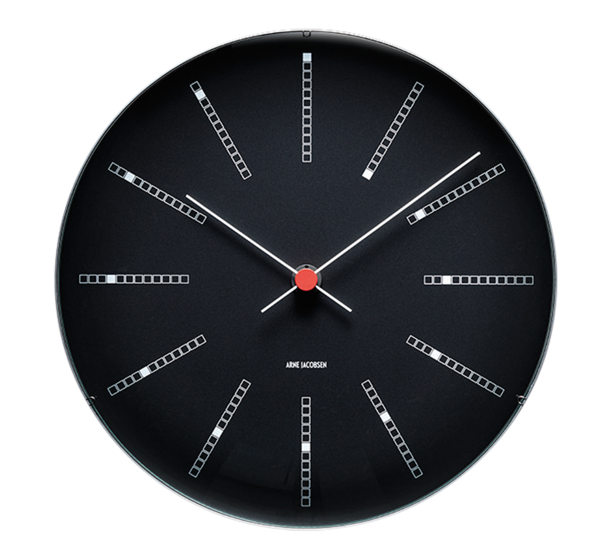 Bankers veggklokke 21 cm sort