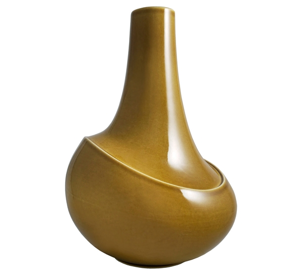 Dance vase oat yellow