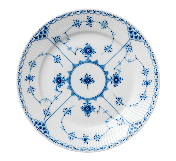 Musselmalt Halvblonde asjett 22 cm fra Royal Copenhagen