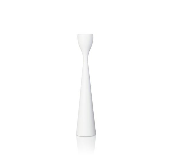 Rolf lysestake hvit 28 cm