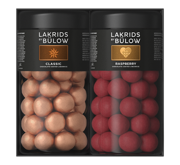 WE Black Box lakris 2x standard Classic & Golden 590g fra Lakrids By Johan Bülow