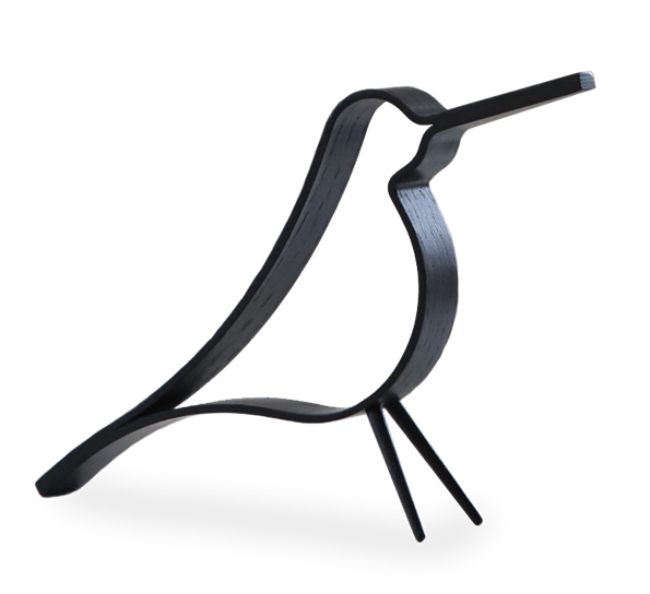 Woody Bird sortbeiset eik liten fra Cooee Design