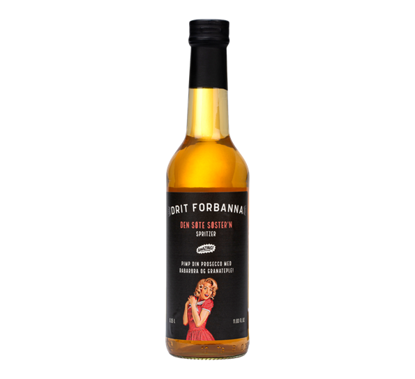 Den Søte Søster'n spritzer Rabarbra & Granateple 35 cl Drit Forbanna
