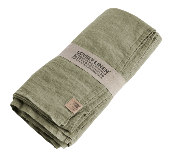 Lovely linduk 145x300 cm Avocado fra Lovely Linen