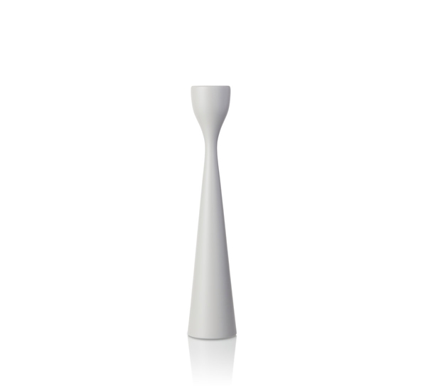Rolf lysestake lys grå 28 cm