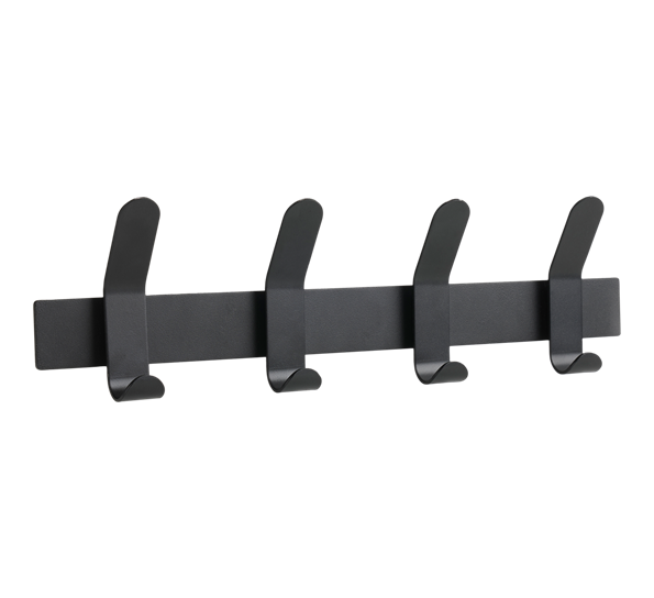 Singles knaggrekke A-Rack sort 11x40 cm fra Zone