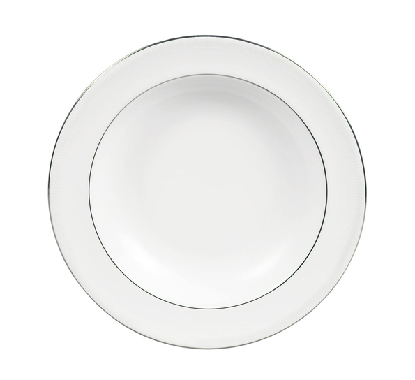 Blanc Sur Blanc pastatallerken 28 cm fra Wedgwood