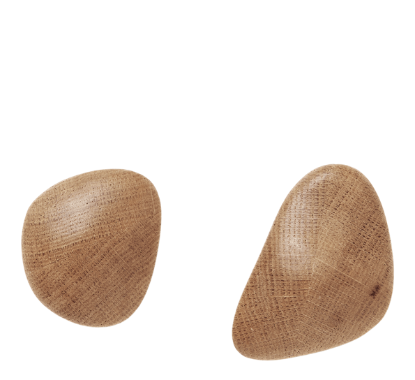 Cairn Hooks veggkroker 2-pk eik fra Ferm Living