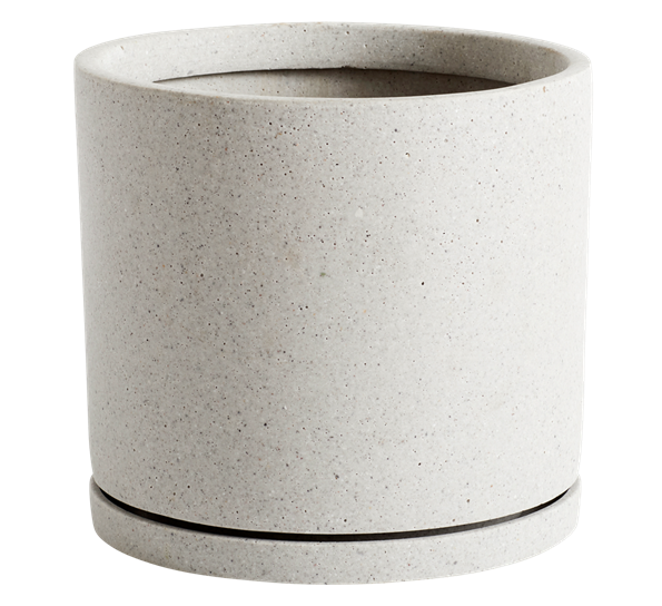 Plant pot med fat XXL grå fra HAY