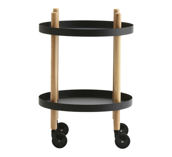 Block bord rundt sort fra Normann Copenhagen