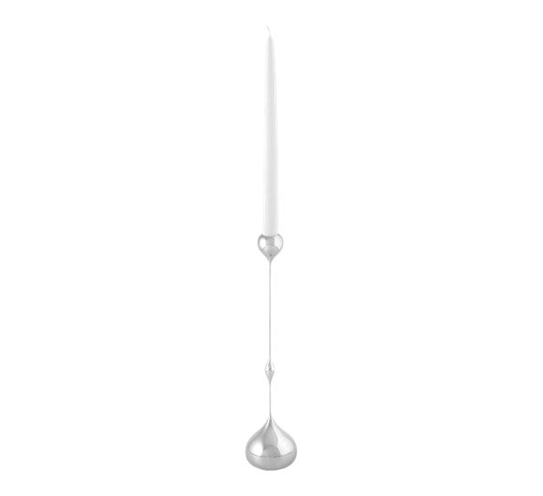 Tender lysestake nikkel 35 cm lav fra Klong