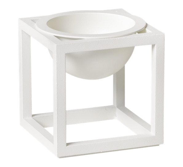 Kubus skål mini hvit fra By Lassen