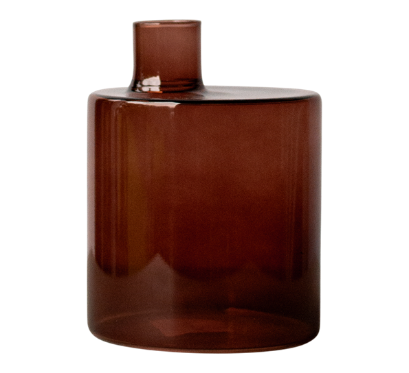 Pipe vase 14 cm mørkerød fra DBKD