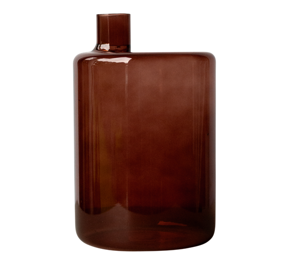 Pipe vase 21 cm mørkerød fra DBKD