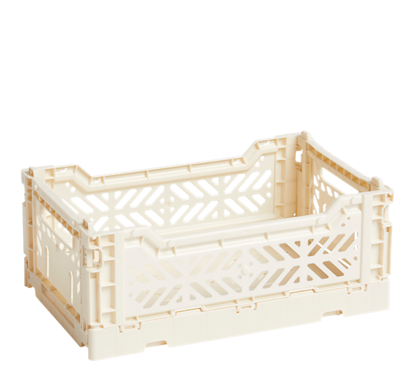 Colour Crate 17x26,5x10,5 cm offwhite oppbevaringskasse. fra HAY