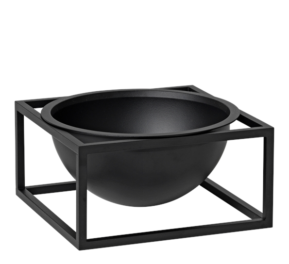 Kubus centerpiece skål liten sort fra By Lassen