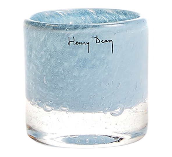 Mary hurricane lyslykt 7x6,5 cm pastellblå Henry Dean