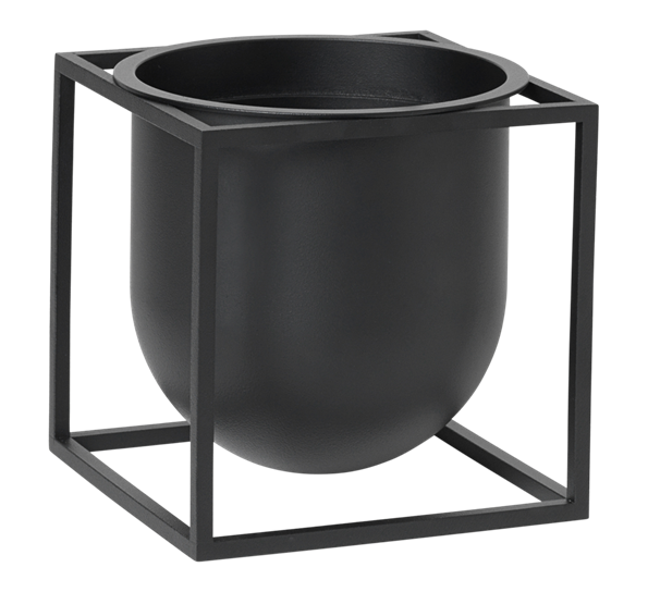 Kubus flowerpot 14 potteskjuler sort fra By Lassen