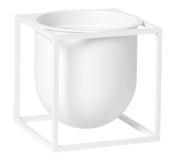 Kubus flowerpot 14 potteskjuler hvit fra By Lassen
