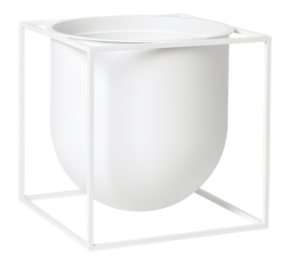 Kubus flowerpot 23 potteskjuler hvit fra By Lassen