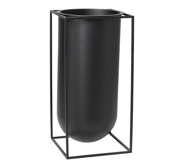 Kubus nolia gulvvase sort fra By Lassen