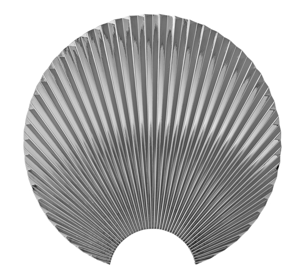 Concha knagg veggdekorasjon 24 cm sølv fra AYTM