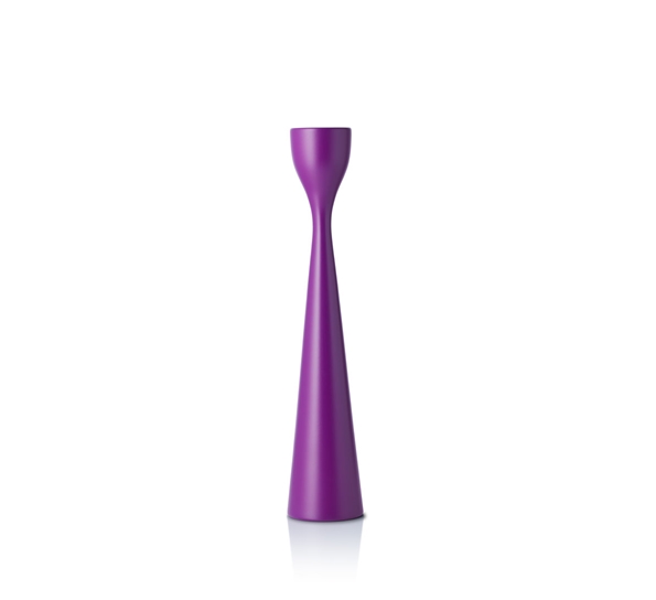 Rolf lysestake plommelilla 28 cm