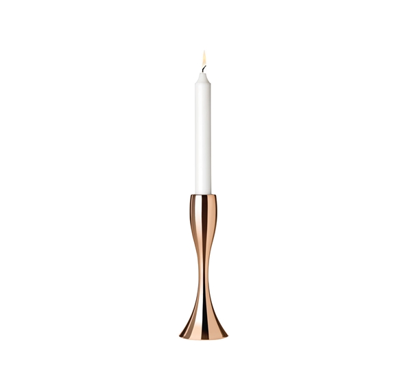 Lysestake 17 cm kobber fra Stelton