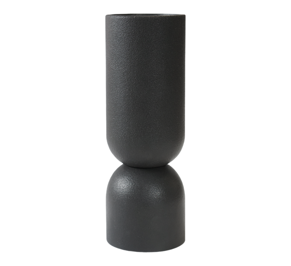 Post vase sort ø8cm h23cm fra DBKD