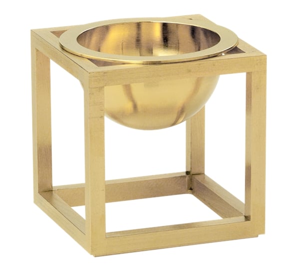 Kubus skål mini messing fra By Lassen
