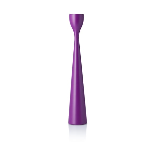 Rolf lysestake plommelilla 33 cm