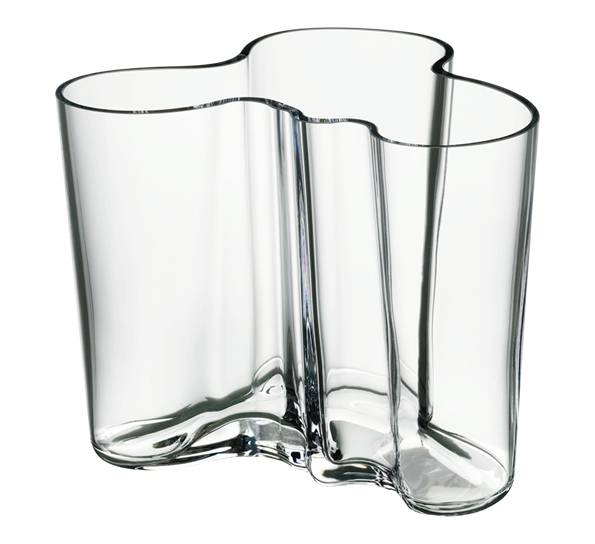 Aalto vase 120 mm klar fra Iittala