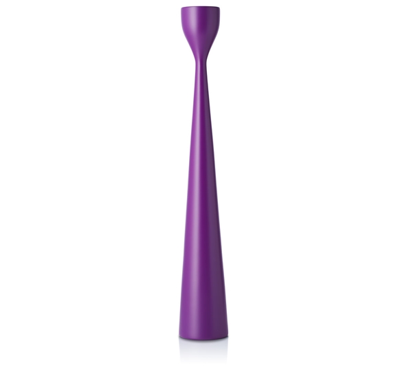 Rolf lysestake plommelilla 38 cm