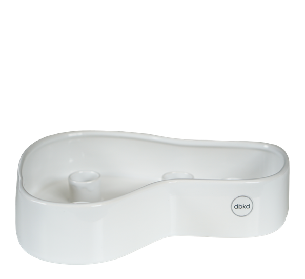 Fill Me Up lysestake stor blank hvit 25 x 21 x 5cm fra DBKD