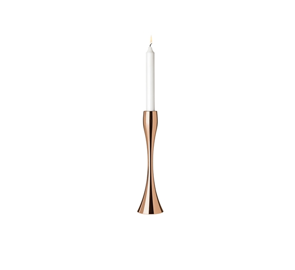 Lysestake 23 cm kobber fra Stelton