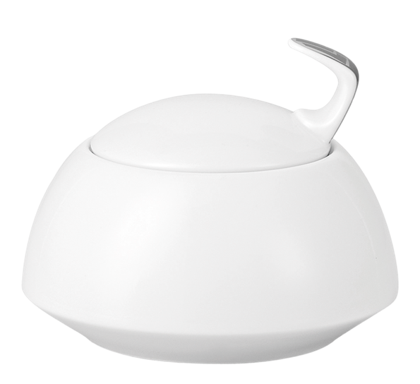 TAC Skin Platin sukkerskål med lokk 22 cl fra Rosenthal