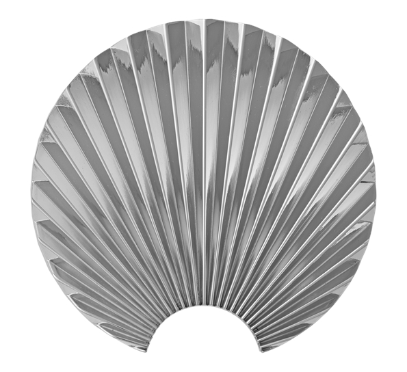 Concha knagg veggdekorasjon 12 cm sølv fra AYTM