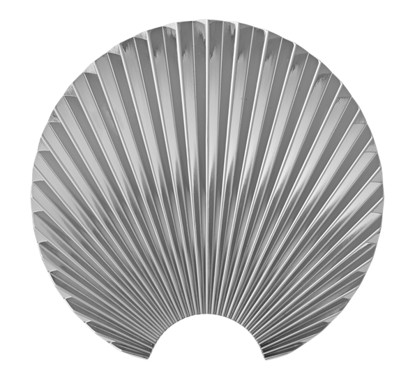 Concha knagg veggdekorasjon 16 cm sølv fra AYTM