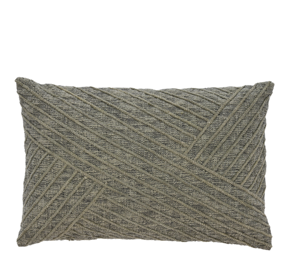 Diagonal pute 40x60 cm khaki fra Södahl