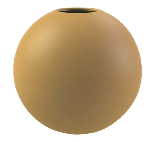 Ball vase 20 cm oker fra Cooee Design