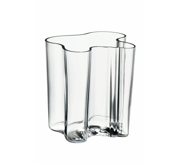 Alvar Aalto vase Klar 200mm fra Iittala