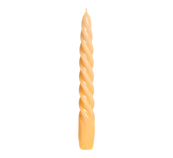 Twist candle lys 20 cm mørk fersken fra HAY