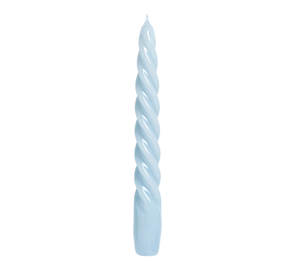Twist candle lys 20 cm lys blå fra HAY
