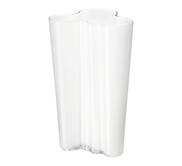 Alvar Aalto Finlandia vase Hvit 201mm fra Iittala