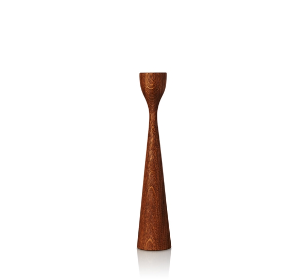 Rolf lysestake brun eik 28 cm