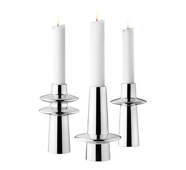 Ellipse lysestake 3 stk fra Georg Jensen