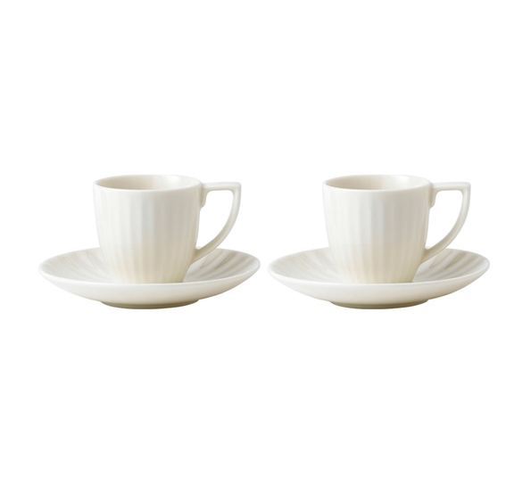 JC Tisbury espressokopp Med skål 2-Pk fra Wedgwood