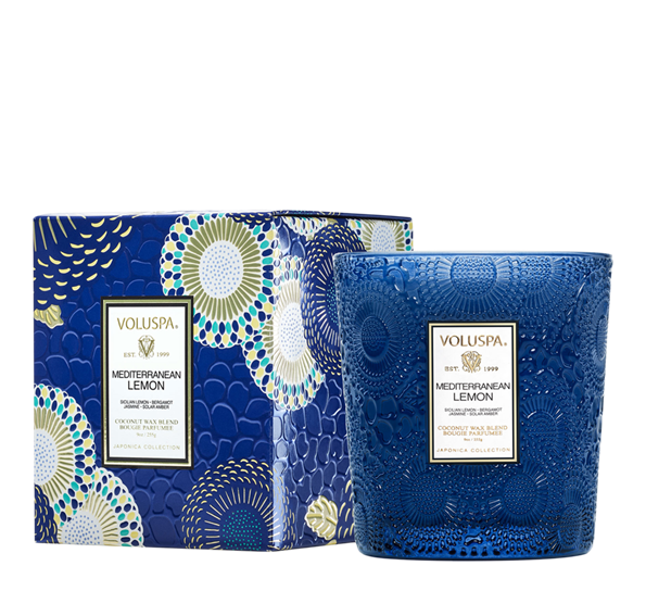 Duftlys 60t Mediterranean Lemon fra Voluspa