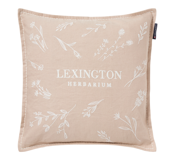 Herbarium putetrekk 50x50 cm beige hvit Lexington